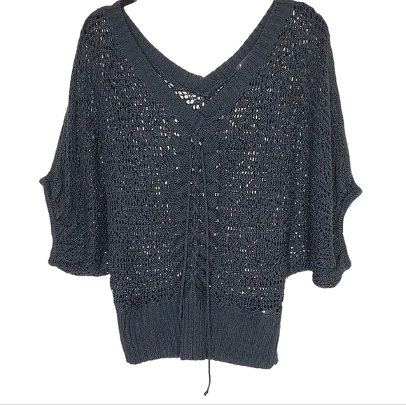 twentyone Whimsygoth Witchy Tie Front Crop Top One Size - Picture 2 of 8